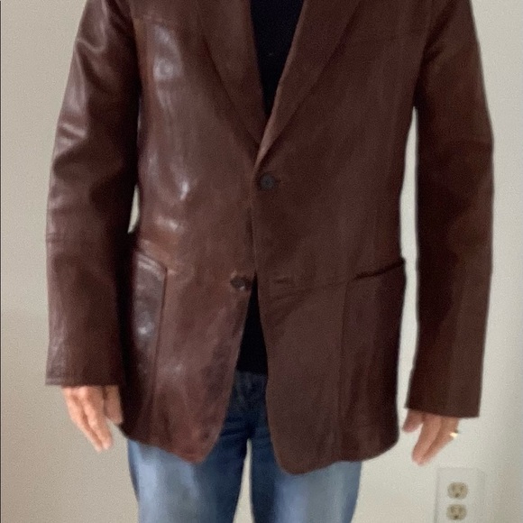 ANDREW MARC Waxed Leather Jacket - Picture 5 of 10